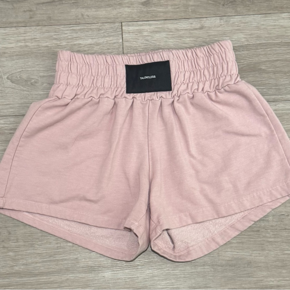 TALENTLESS High Waist Pink Women's Shorts